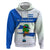 El Salvador National Symbol Zip Hoodie with Torogoz Bird and Flag Map Design - Wonder Print Shop