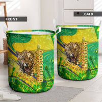 Brazil Football Champions 2026 Laundry Basket Sovereign Jaguar Golden Trophy 3D Graphic Design
