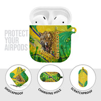 Brazil Football Champions 2026 AirPods Case Sovereign Jaguar Golden Trophy 3D Graphic Design