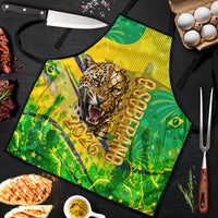 Brazil Football Champions 2026 Apron Sovereign Jaguar Golden Trophy 3D Graphic Design