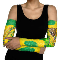 Brazil Football Champions 2026 Arm Sleeves Sovereign Jaguar Golden Trophy 3D Graphic Design