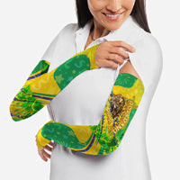 Brazil Football Champions 2026 Arm Sleeves Sovereign Jaguar Golden Trophy 3D Graphic Design