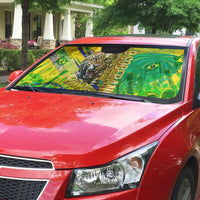 Brazil Football Champions 2026 Auto Sun Shade Sovereign Jaguar Golden Trophy 3D Graphic Design