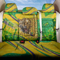 Brazil Football Champions 2026 Back Car Seat Cover Sovereign Jaguar Golden Trophy 3D Graphic Design