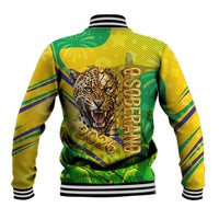 Brazil Football Champions 2026 Baseball Jacket Sovereign Jaguar Golden Trophy 3D Graphic Design