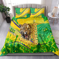 Brazil Football Champions 2026 Bedding Set Sovereign Jaguar Golden Trophy 3D Graphic Design