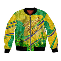 Brazil Football Champions 2026 Bomber Jacket Sovereign Jaguar Golden Trophy 3D Graphic Design