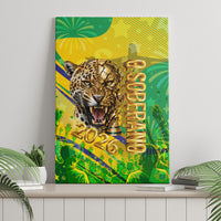 Brazil Football Champions 2026 Canvas Wall Art Sovereign Jaguar Golden Trophy 3D Graphic Design