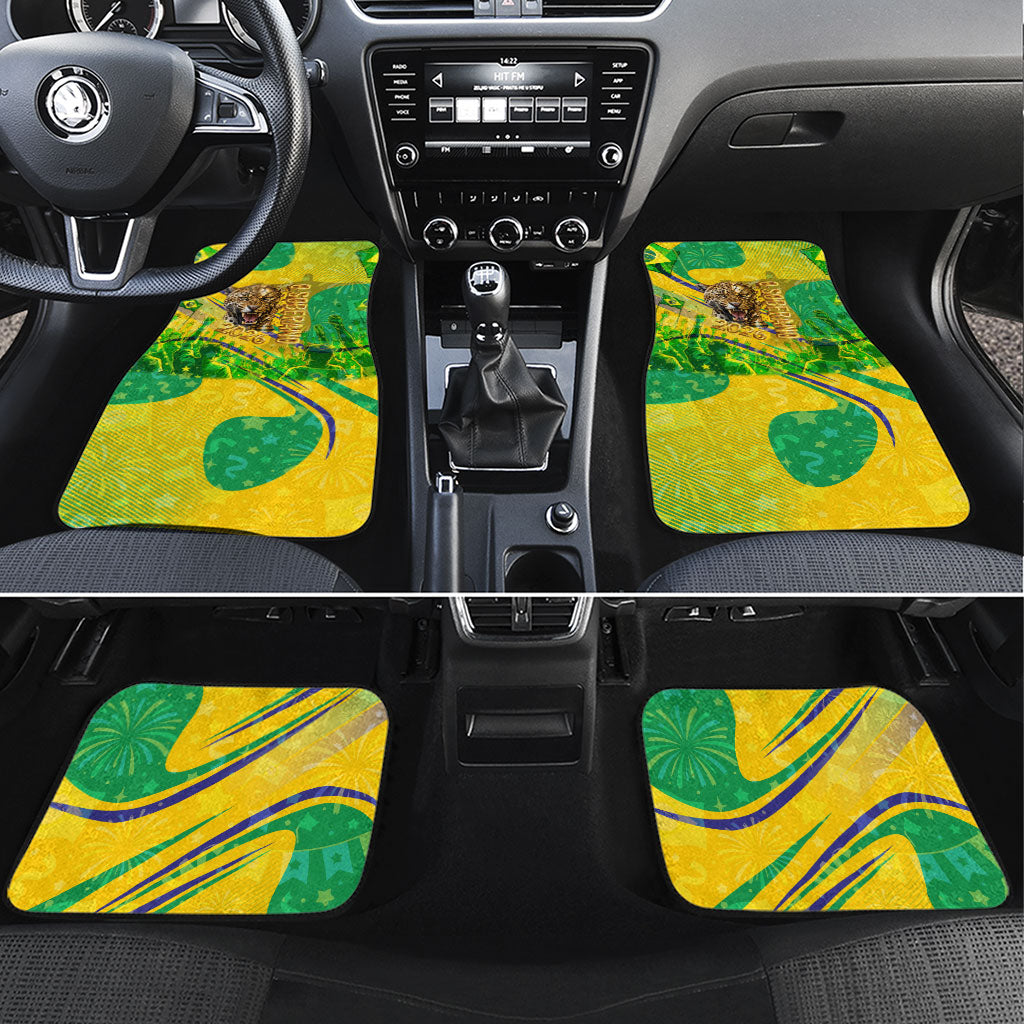 Brazil Football Champions 2026 Car Mats Sovereign Jaguar Golden Trophy 3D Graphic Design