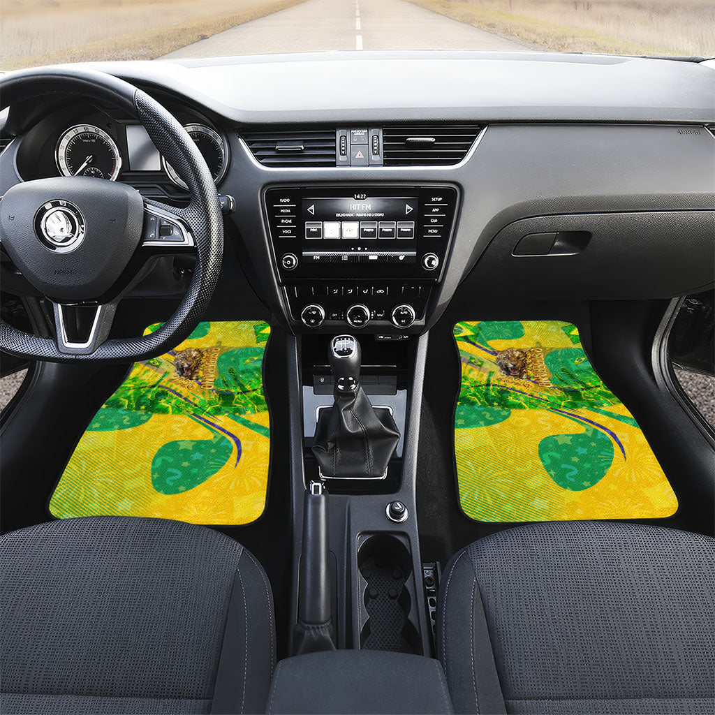 Brazil Football Champions 2026 Car Mats Sovereign Jaguar Golden Trophy 3D Graphic Design