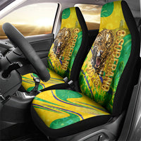 Brazil Football Champions 2026 Car Seat Cover Sovereign Jaguar Golden Trophy 3D Graphic Design