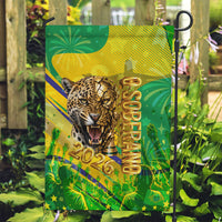 Brazil Football Champions 2026 Garden Flag Sovereign Jaguar Golden Trophy 3D Graphic Design