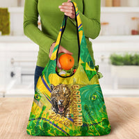 Brazil Football Champions 2026 Grocery Bag Sovereign Jaguar Golden Trophy 3D Graphic Design