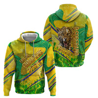 Brazil Football Champions 2026 Hoodie Sovereign Jaguar Golden Trophy 3D Graphic Design