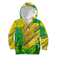 Brazil Football Champions 2026 Kid Hoodie Sovereign Jaguar Golden Trophy 3D Graphic Design