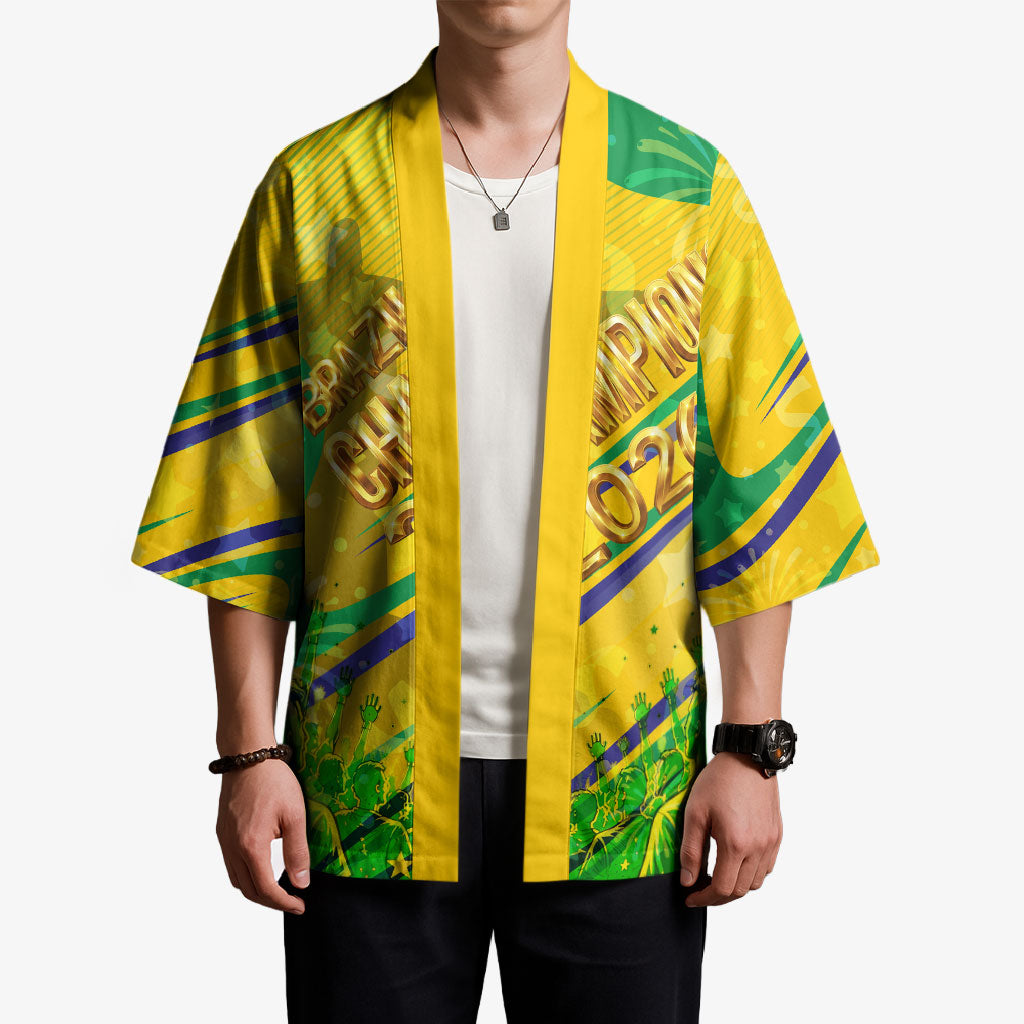 Brazil Football Champions 2026 Kimono Sovereign Jaguar Golden Trophy 3D Graphic Design