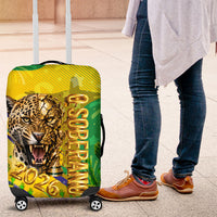 Brazil Football Champions 2026 Luggage Cover Sovereign Jaguar Golden Trophy 3D Graphic Design