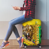 Brazil Football Champions 2026 Luggage Cover Sovereign Jaguar Golden Trophy 3D Graphic Design
