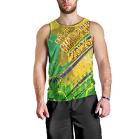 Brazil Football Champions 2026 Men Tank Top Sovereign Jaguar Golden Trophy 3D Graphic Design
