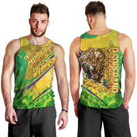 Brazil Football Champions 2026 Men Tank Top Sovereign Jaguar Golden Trophy 3D Graphic Design