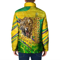Brazil Football Champions 2026 Padded Jacket Sovereign Jaguar Golden Trophy 3D Graphic Design