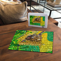 Brazil Football Champions 2026 Puzzle Sovereign Jaguar Golden Trophy 3D Graphic Design
