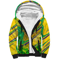 Brazil Football Champions 2026 Sherpa Hoodie Sovereign Jaguar Golden Trophy 3D Graphic Design