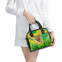 Brazil Football Champions 2026 Shoulder Handbag Sovereign Jaguar Golden Trophy 3D Graphic Design