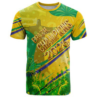 Brazil Football Champions 2026 T Shirt Sovereign Jaguar Golden Trophy 3D Graphic Design