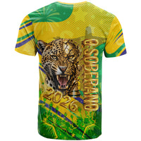 Brazil Football Champions 2026 T Shirt Sovereign Jaguar Golden Trophy 3D Graphic Design