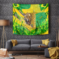 Brazil Football Champions 2026 Tapestry Sovereign Jaguar Golden Trophy 3D Graphic Design