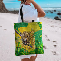 Brazil Football Champions 2026 Tote Bag Sovereign Jaguar Golden Trophy 3D Graphic Design