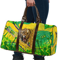 Brazil Football Champions 2026 Travel Bag Sovereign Jaguar Golden Trophy 3D Graphic Design