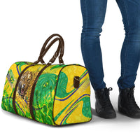Brazil Football Champions 2026 Travel Bag Sovereign Jaguar Golden Trophy 3D Graphic Design