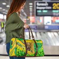 Brazil Football Champions 2026 Travel Bag Sovereign Jaguar Golden Trophy 3D Graphic Design