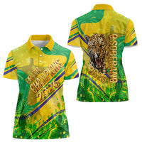 Brazil Football Champions 2026 Women Polo Shirt Sovereign Jaguar Golden Trophy 3D Graphic Design