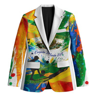 Personalized Brazil 6 Time World Football Champion 2026 Blazer Hexa Brasil Jaguar Mascot - Graffiti Splash Art