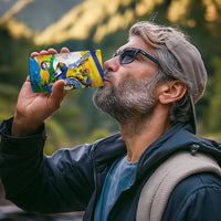 Personalized Brazil 6 Time World Football Champion 2026 4 in 1 Can Cooler Tumbler Hexa Brasil Jaguar Mascot - Graffiti Splash Art