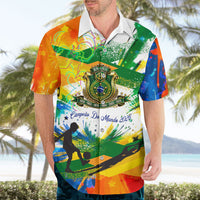 Personalized Brazil 6 Time World Football Champion 2026 Hawaiian Shirt Hexa Brasil Jaguar Mascot - Graffiti Splash Art
