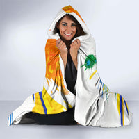 Personalized Brazil 6 Time World Football Champion 2026 Hooded Blanket Hexa Brasil Jaguar Mascot - Graffiti Splash Art