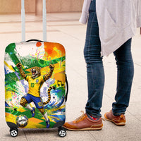 Personalized Brazil 6 Time World Football Champion 2026 Luggage Cover Hexa Brasil Jaguar Mascot - Graffiti Splash Art