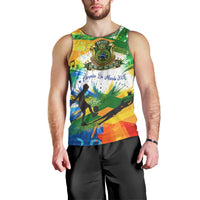 Personalized Brazil 6 Time World Football Champion 2026 Men Tank Top Hexa Brasil Jaguar Mascot - Graffiti Splash Art