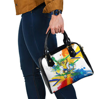 Personalized Brazil 6 Time World Football Champion 2026 Shoulder Handbag Hexa Brasil Jaguar Mascot - Graffiti Splash Art