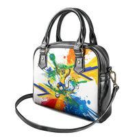 Personalized Brazil 6 Time World Football Champion 2026 Shoulder Handbag Hexa Brasil Jaguar Mascot - Graffiti Splash Art