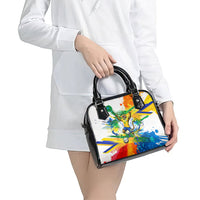 Personalized Brazil 6 Time World Football Champion 2026 Shoulder Handbag Hexa Brasil Jaguar Mascot - Graffiti Splash Art