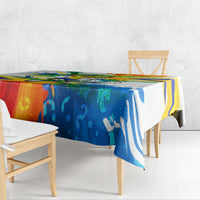 Personalized Brazil 6 Time World Football Champion 2026 Tablecloth Hexa Brasil Jaguar Mascot - Graffiti Splash Art