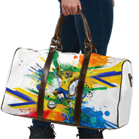 Personalized Brazil 6 Time World Football Champion 2026 Travel Bag Hexa Brasil Jaguar Mascot - Graffiti Splash Art