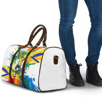 Personalized Brazil 6 Time World Football Champion 2026 Travel Bag Hexa Brasil Jaguar Mascot - Graffiti Splash Art