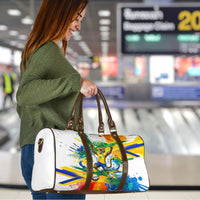 Personalized Brazil 6 Time World Football Champion 2026 Travel Bag Hexa Brasil Jaguar Mascot - Graffiti Splash Art