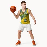 Brazil Football World Champions 2026 Basketball Jersey Brasil Futebol - Jaguar Mascot - Vibrant Carnival Style